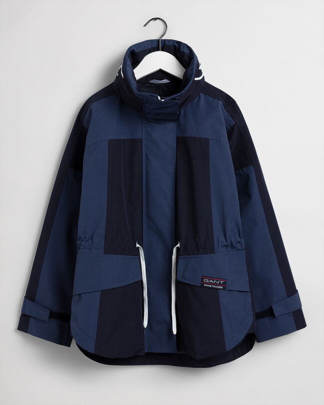 Casaco estilo piloto de corridas Rough Weather oversized