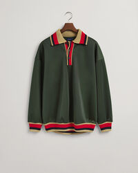 Rugger desportivo com colarinho em malha