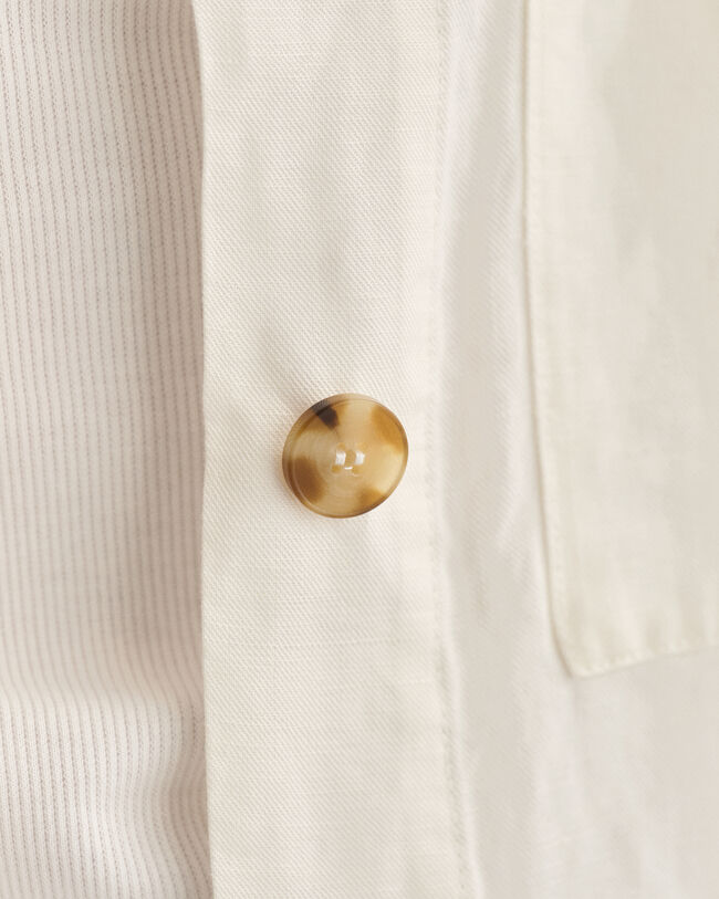 Sobrecamisa em mistura de linho