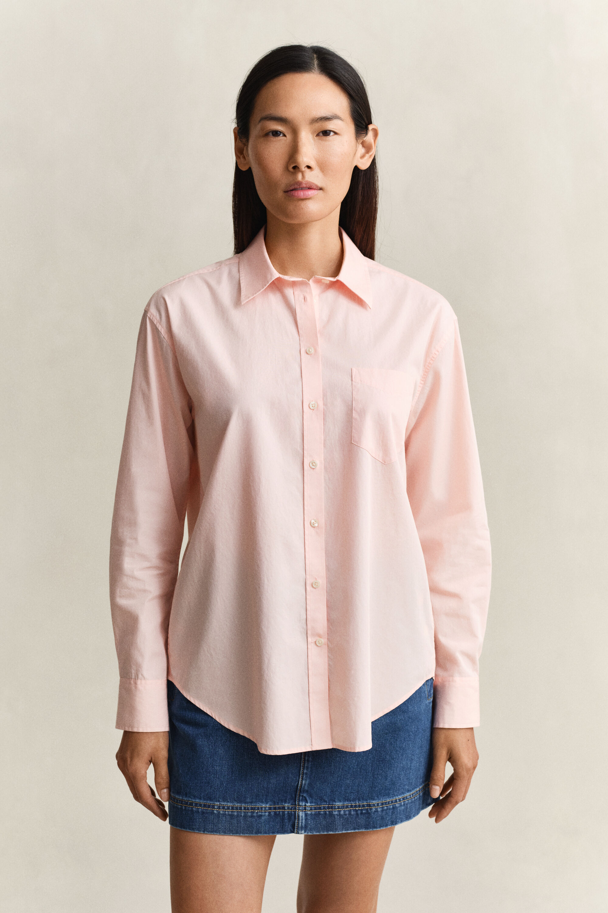 Camisa em popelina Classic relaxed fit