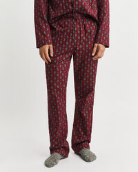 Caixa de presente com pijama com padrão paisley estampado