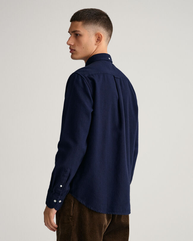 Camisa com padr&atilde;o espinha de peixe regular fit