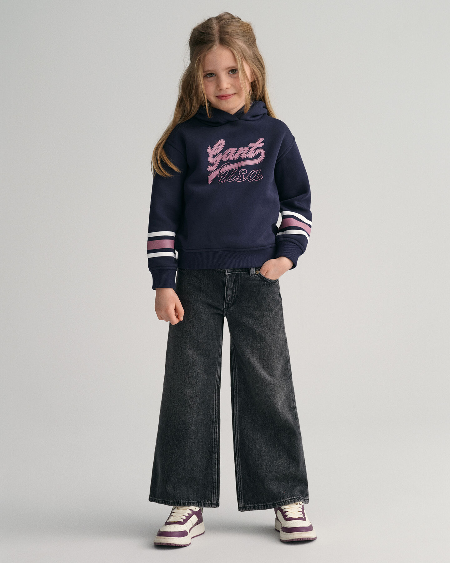 Sweatshirt com capuz curta GANT USA Girls