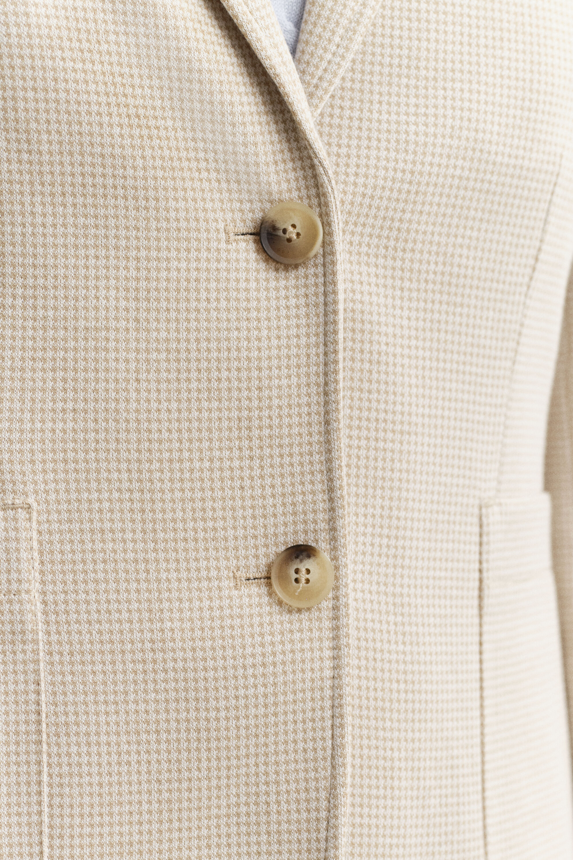 Blazer em algodão piqué