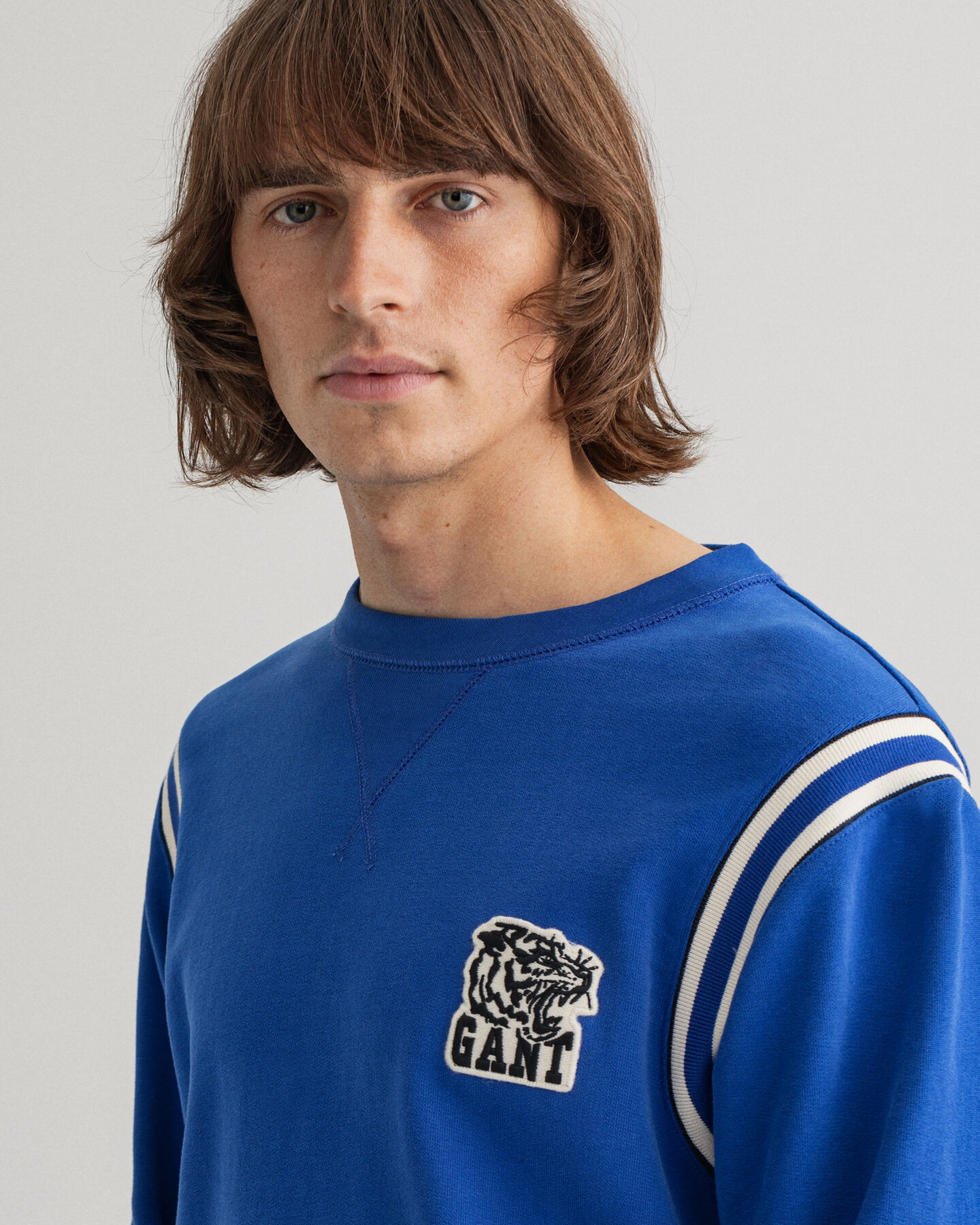 Sweatshirt com decote redondo Tiger Badge