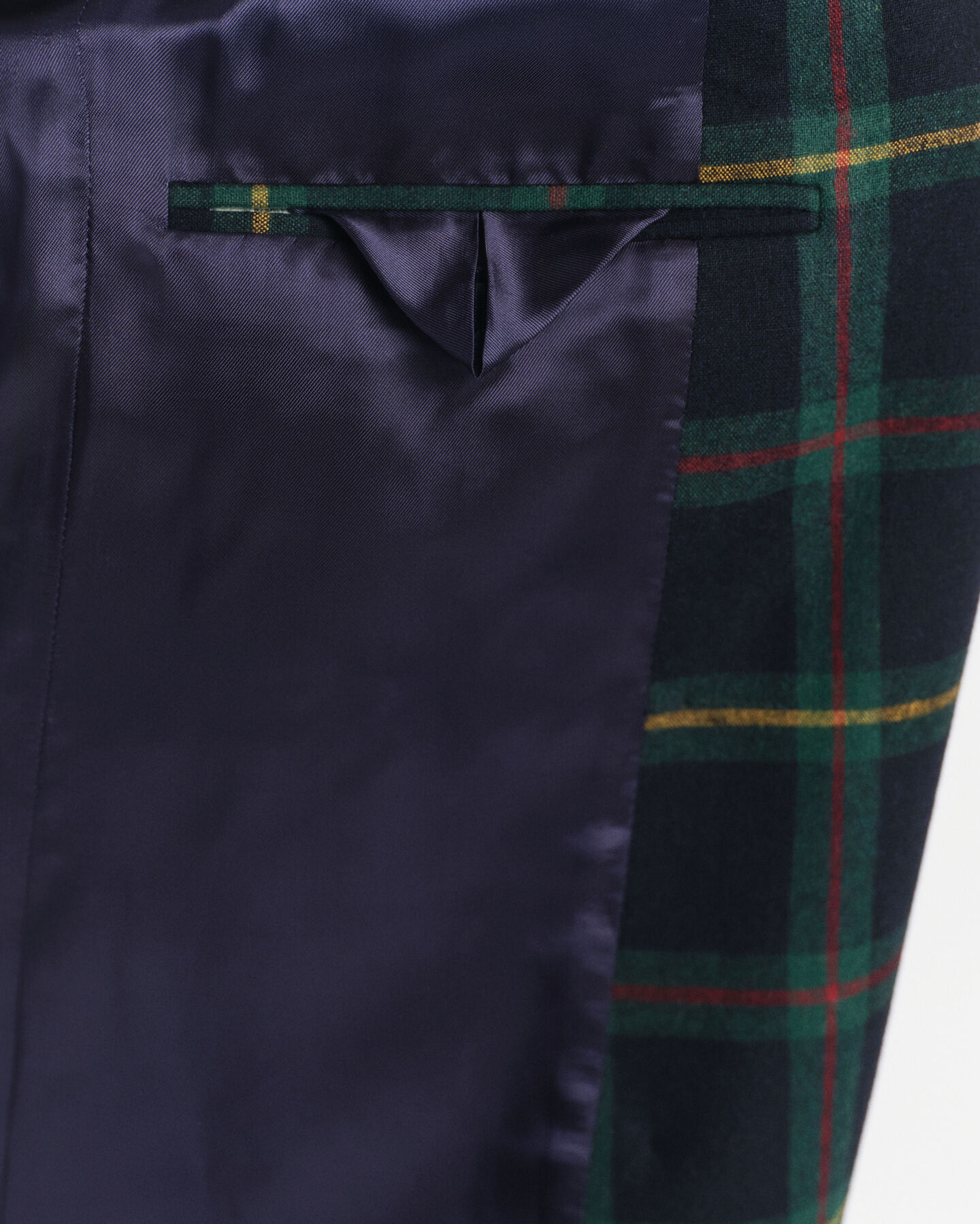 Blazer de fato com padrão de xadrez regular fit