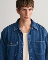 Camisa de ganga oversized