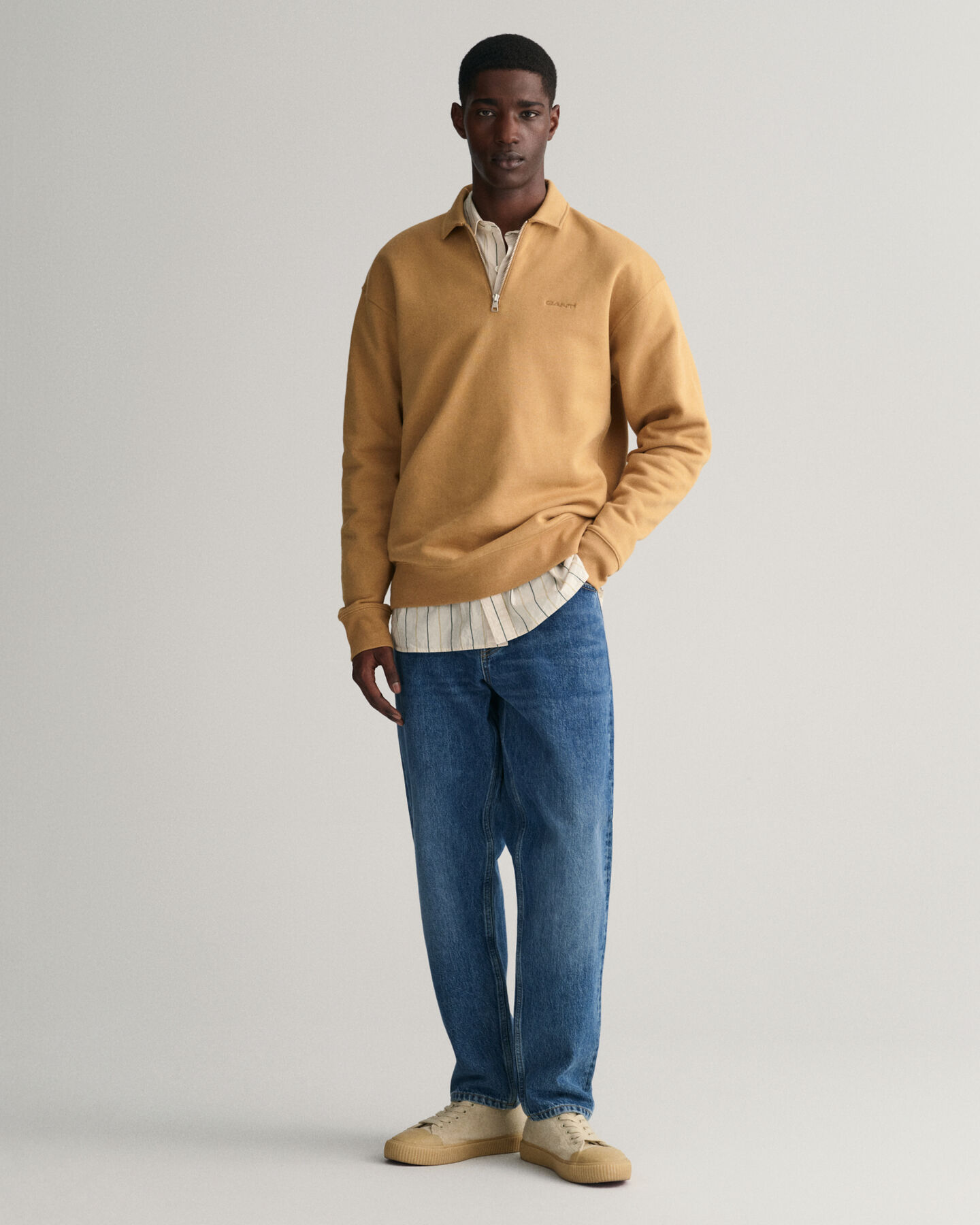 Sweatshirt com meio fecho GANT Icon