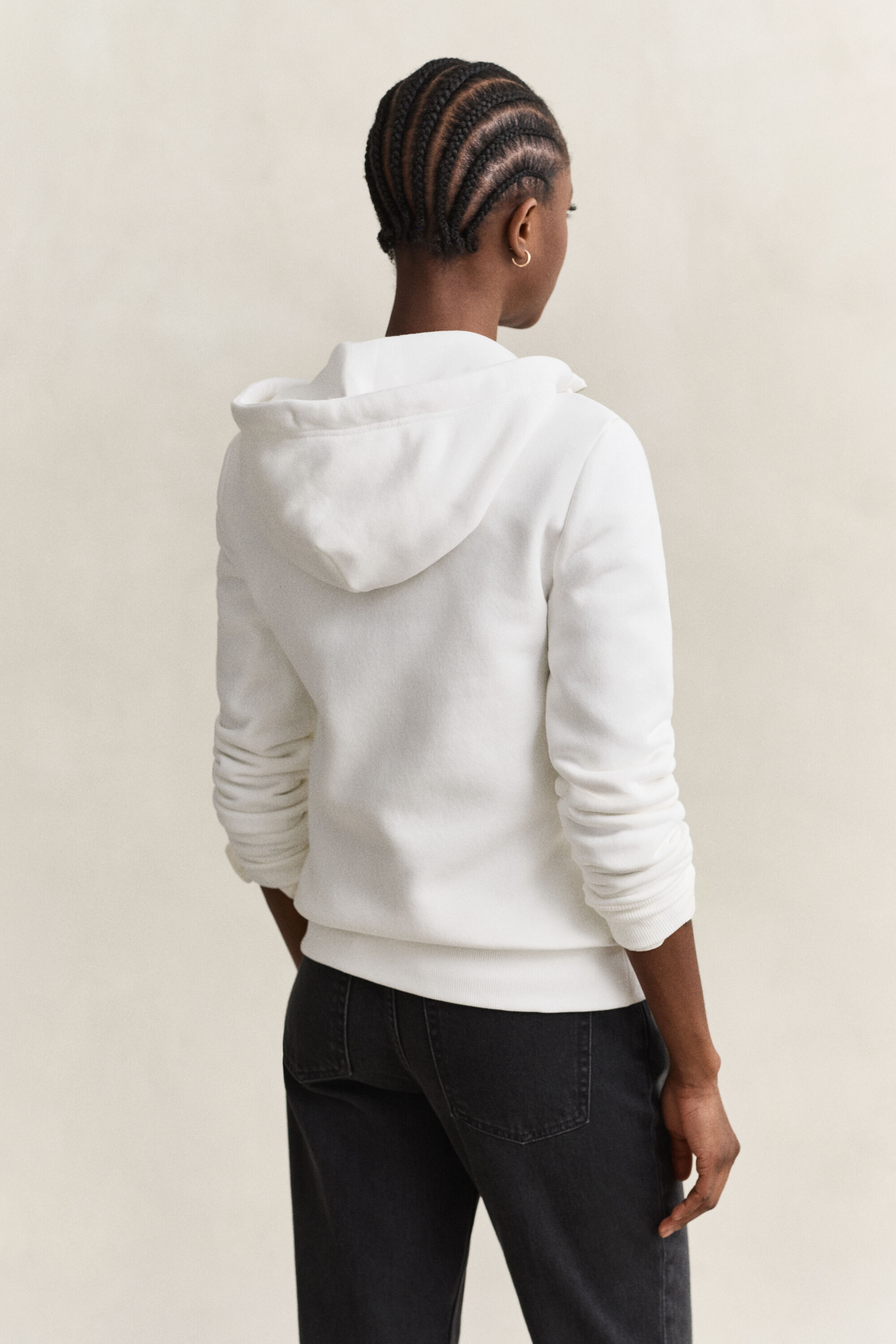 Sweatshirt com capuz e fecho Tonal Shield