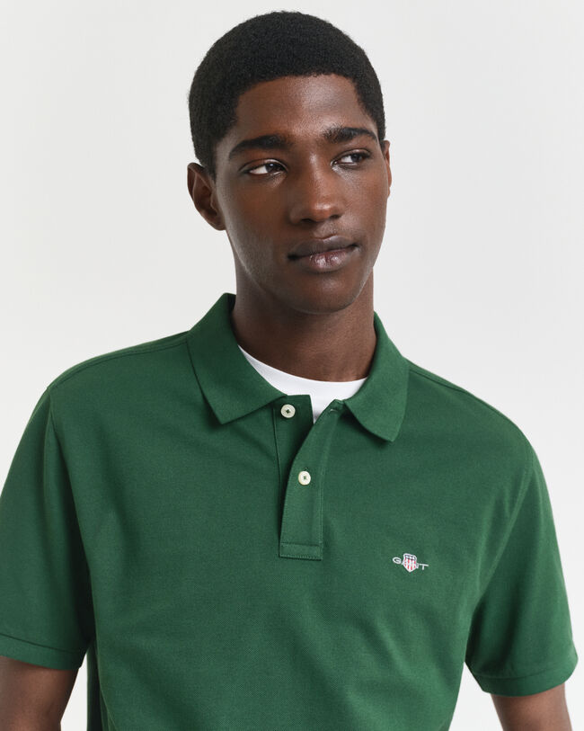 Polo em algodão piqué Shield regular fit