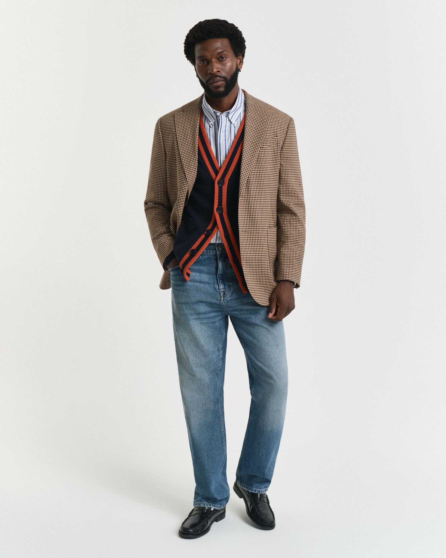 Casaco de malha com emblema G