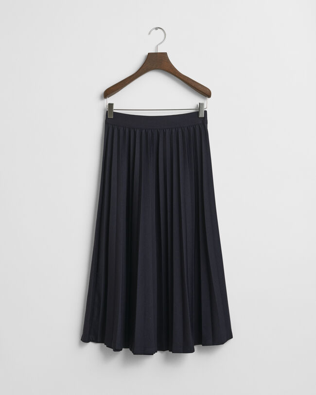 Saia plissada em jersey