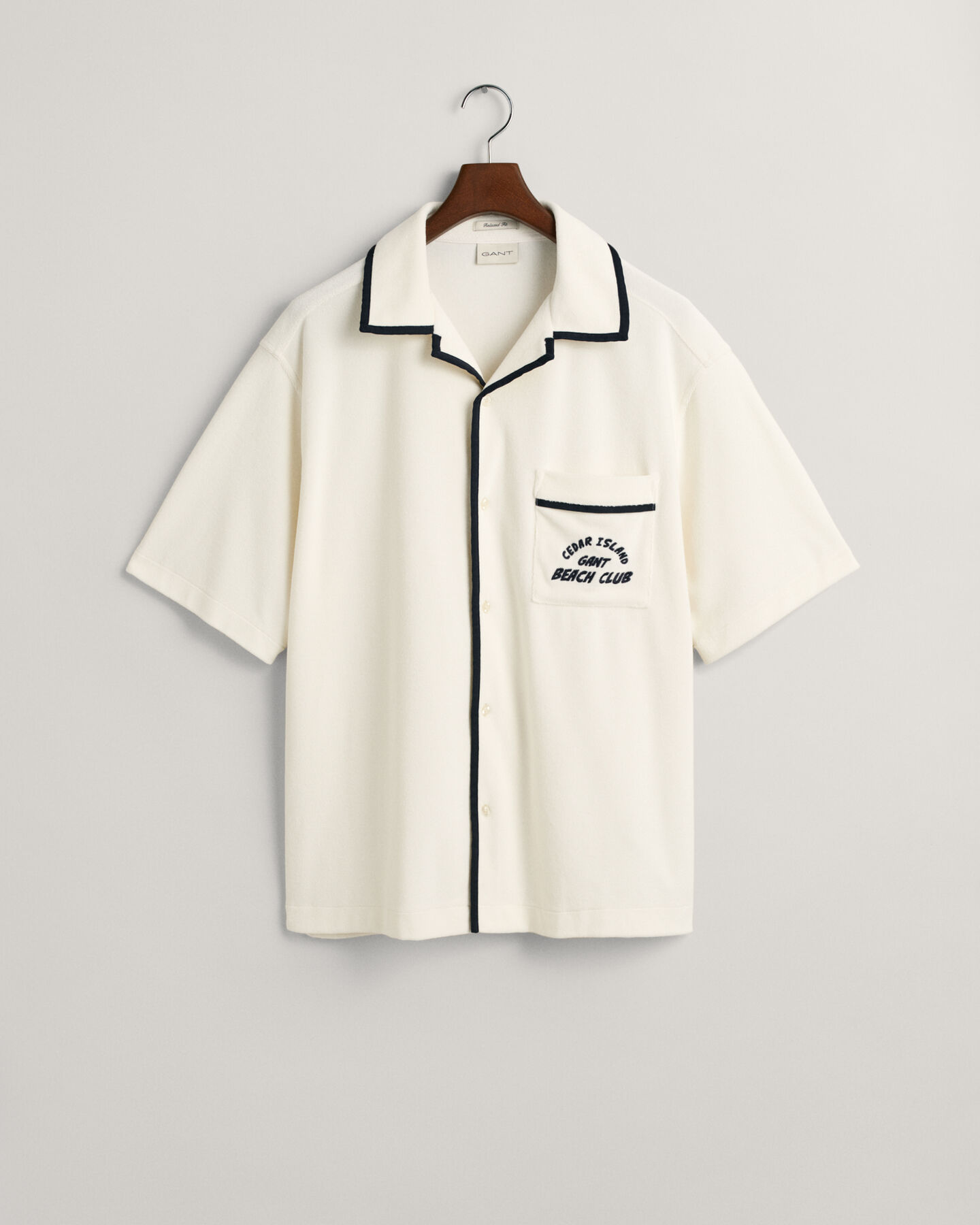 Camisa de manga curta Terry Cloth relaxed fit