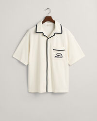 Camisa de manga curta Terry Cloth relaxed fit