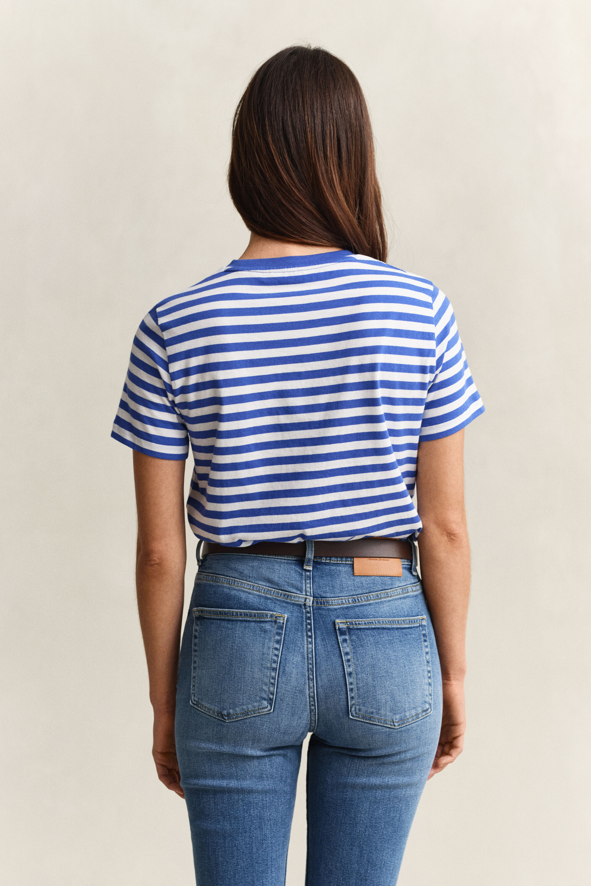 T-shirt às riscas Shield