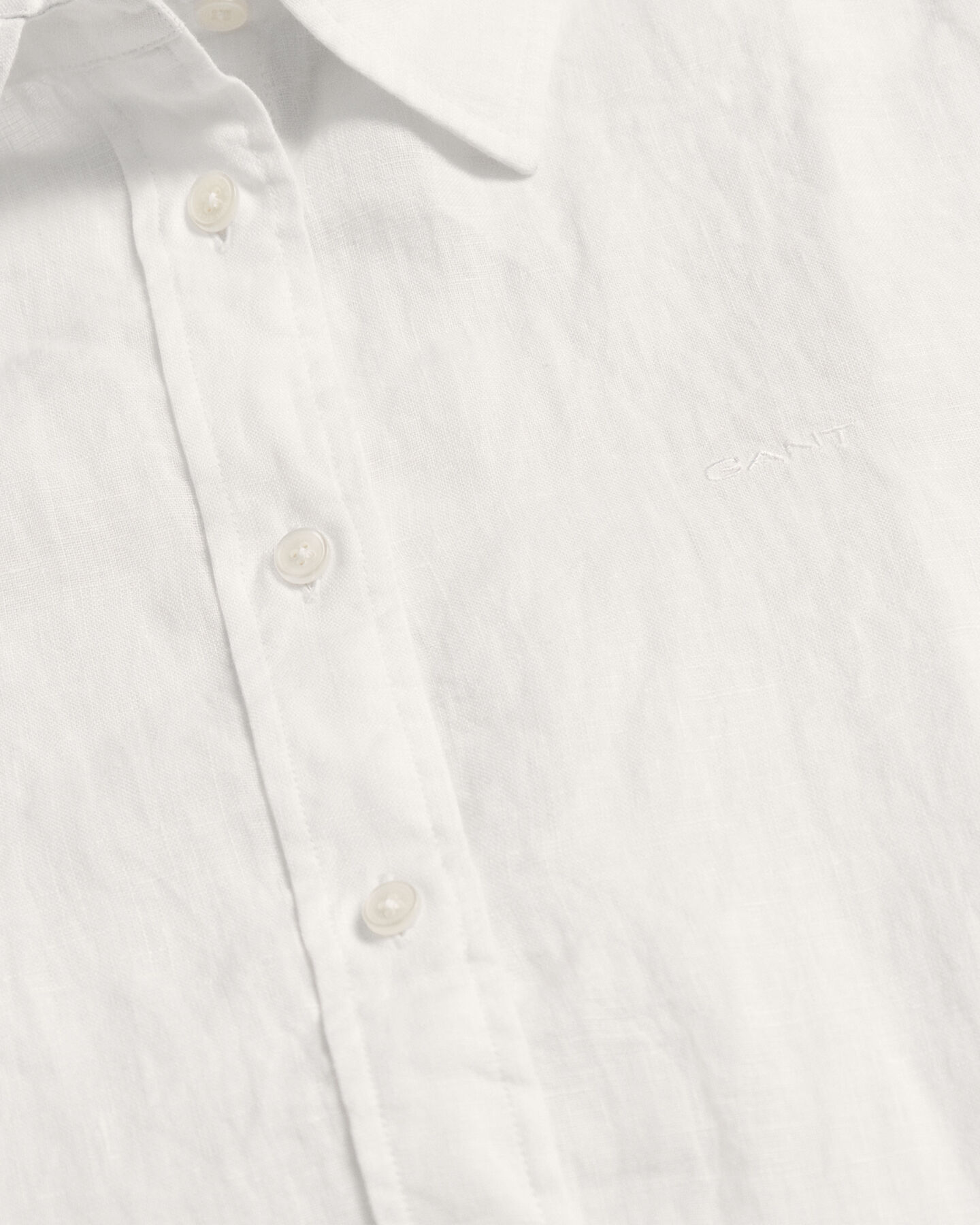 Camisa em chambray de linho regular fit