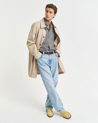 Camisa em popelina gingham Classic regular fit