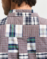 Camisa com patchwork Remake relaxed fit