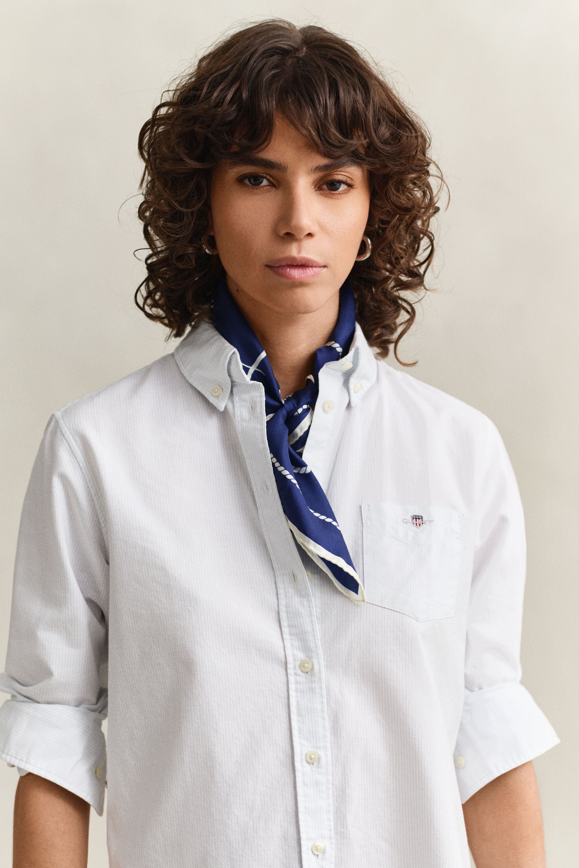 Camisa Oxford às riscas Classic regular fit