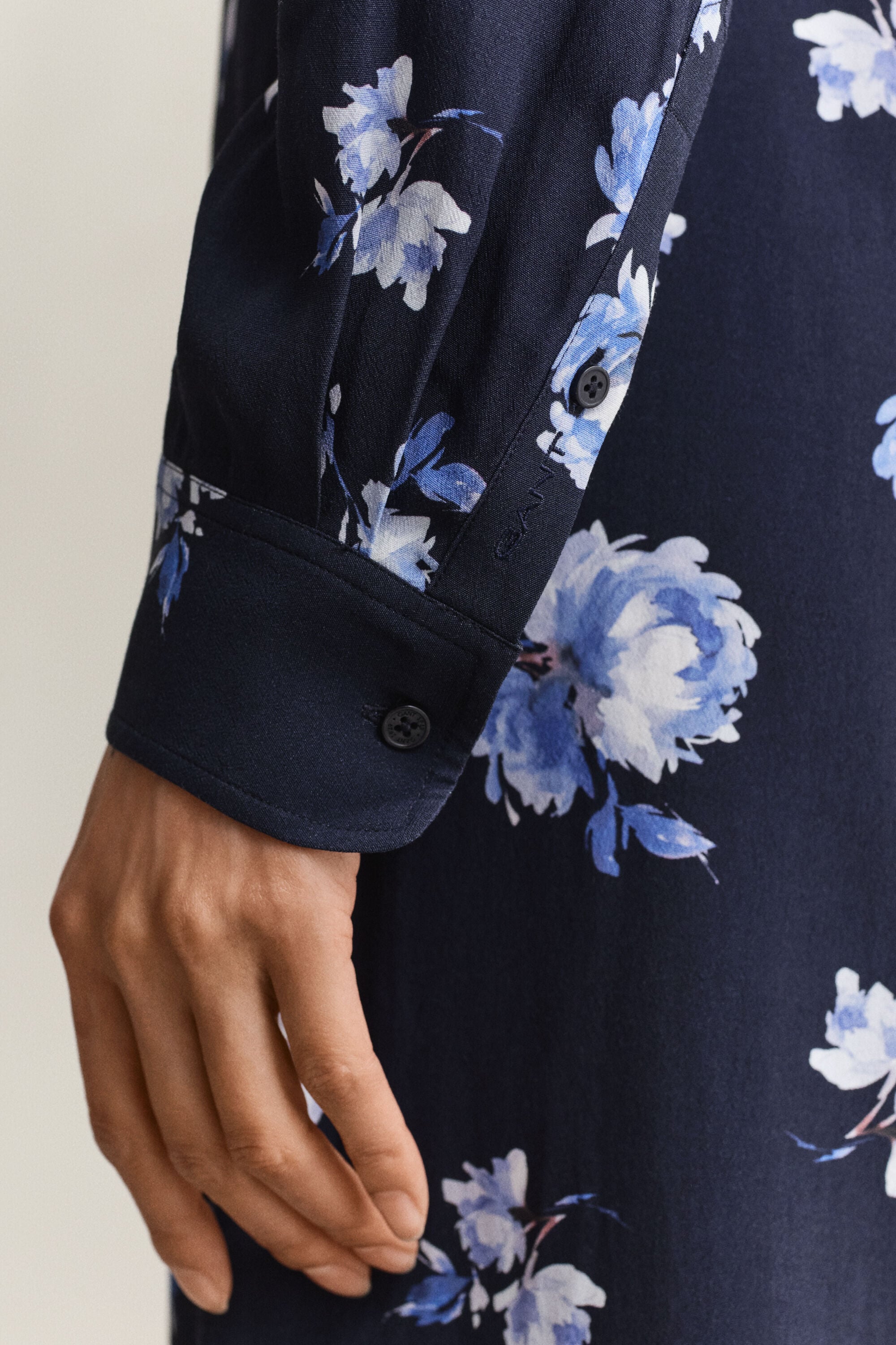 Vestido-camisa com estampado Floral