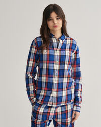 Camisa de flanela com padr&atilde;o de xadrez regular fit Teen Boys