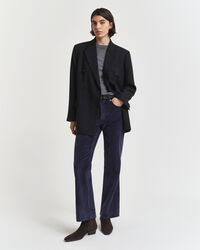 Calças de bombazina flared