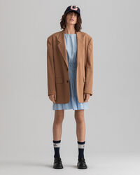 Vestido com mangas volumosas Flounce