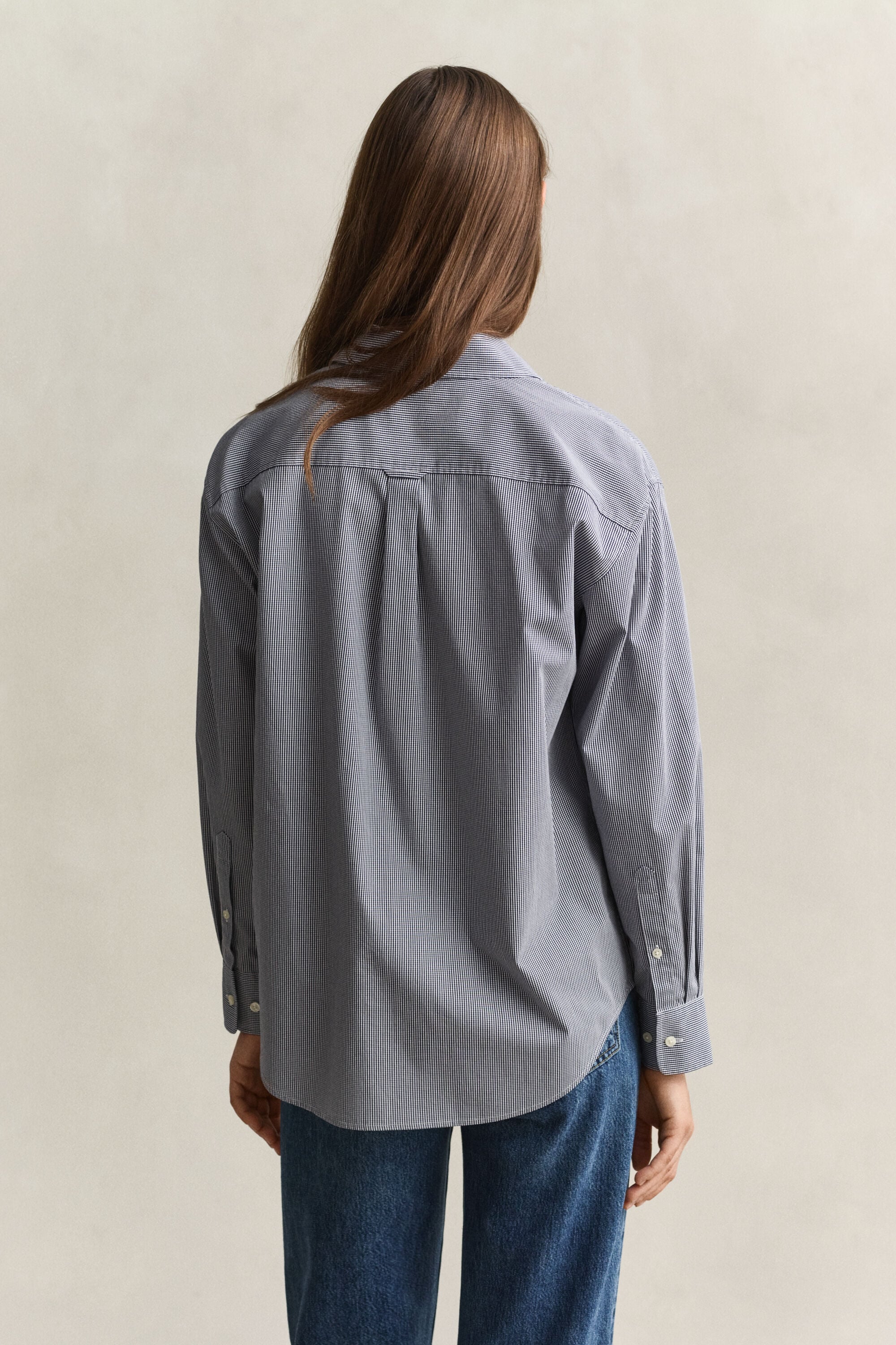 Camisa com padrão de xadrez