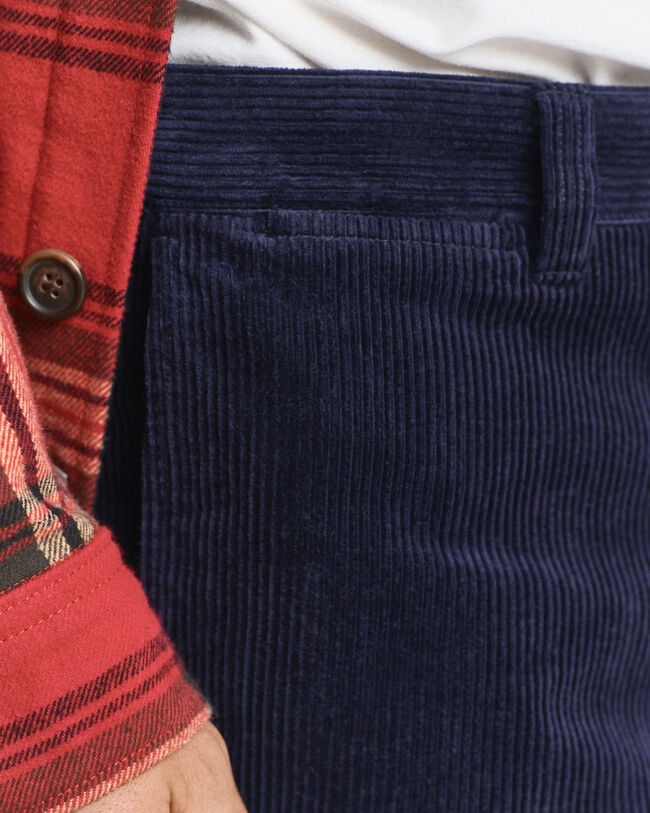 Calças de bombazina regular fit