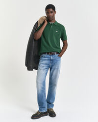 Polo em algodão piqué Shield regular fit