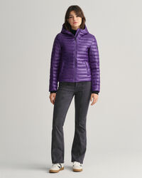 Blus&atilde;o de penas acolchoado leve e brilhante Teen Girls