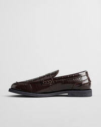 Loafers em pele com efeito de pele de crocodilo Gracelyn