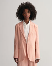 Blazer em linho com elastano regular fit