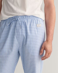 Calças de pijama com padrão de xadrez