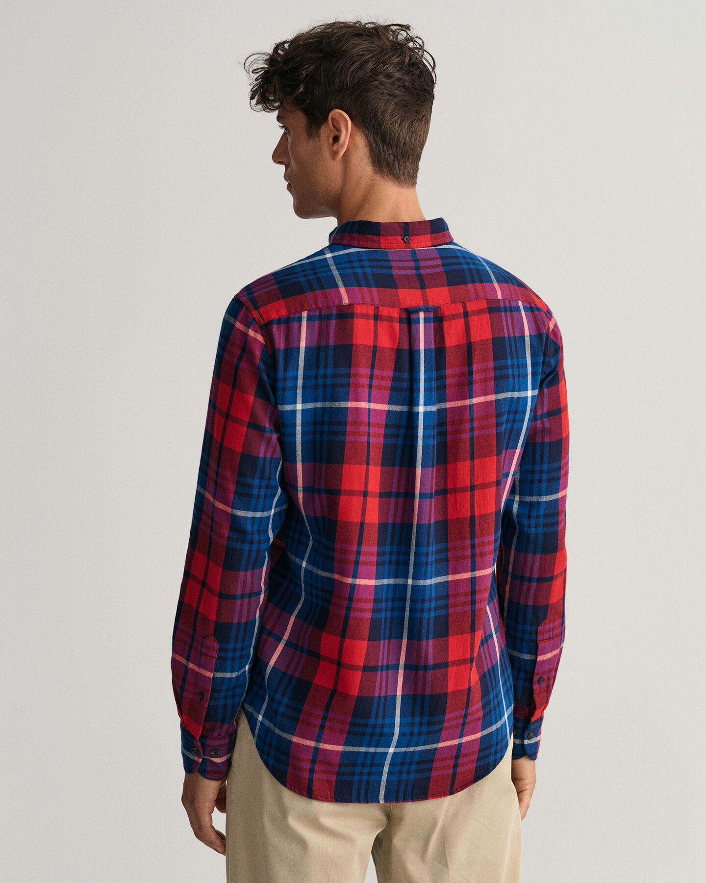 Camisa de flanela em xadrez regular fit