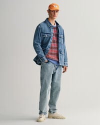 Pulover com decote redondo multicolor Textured