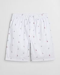 Calções de pijama com estampado de barcos
