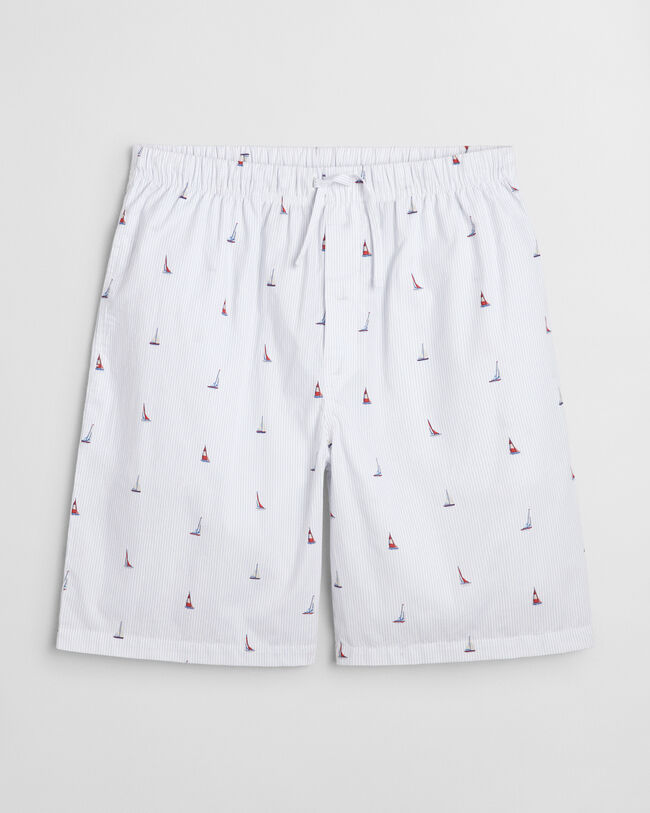 Calções de pijama com estampado de barcos