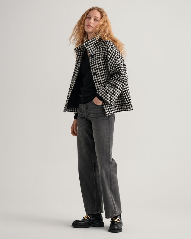 Pulover com decote em V em l&atilde; extrafina