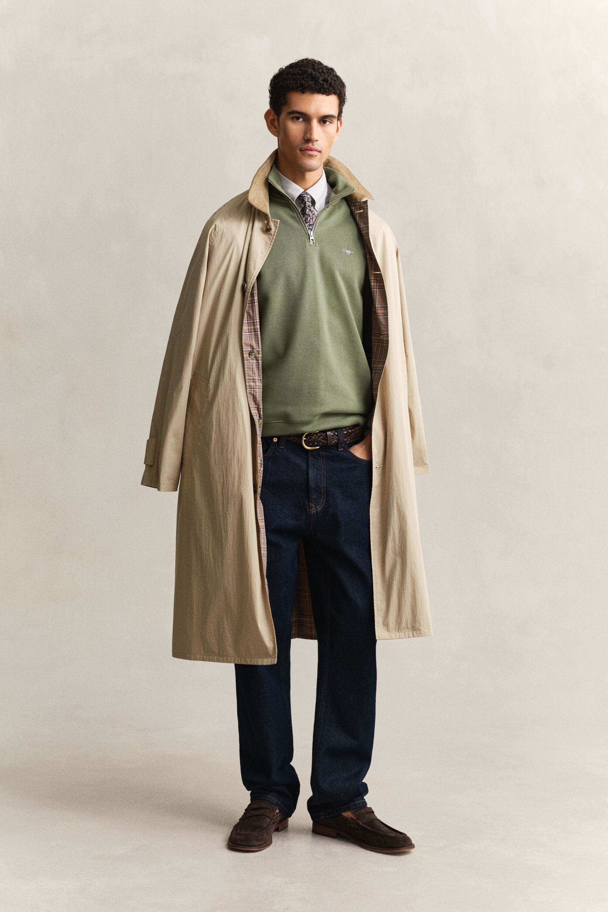 Sweatshirt com meio fecho Shield