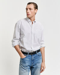 Camisa Heritage Poplin &agrave;s riscas relaxed fit