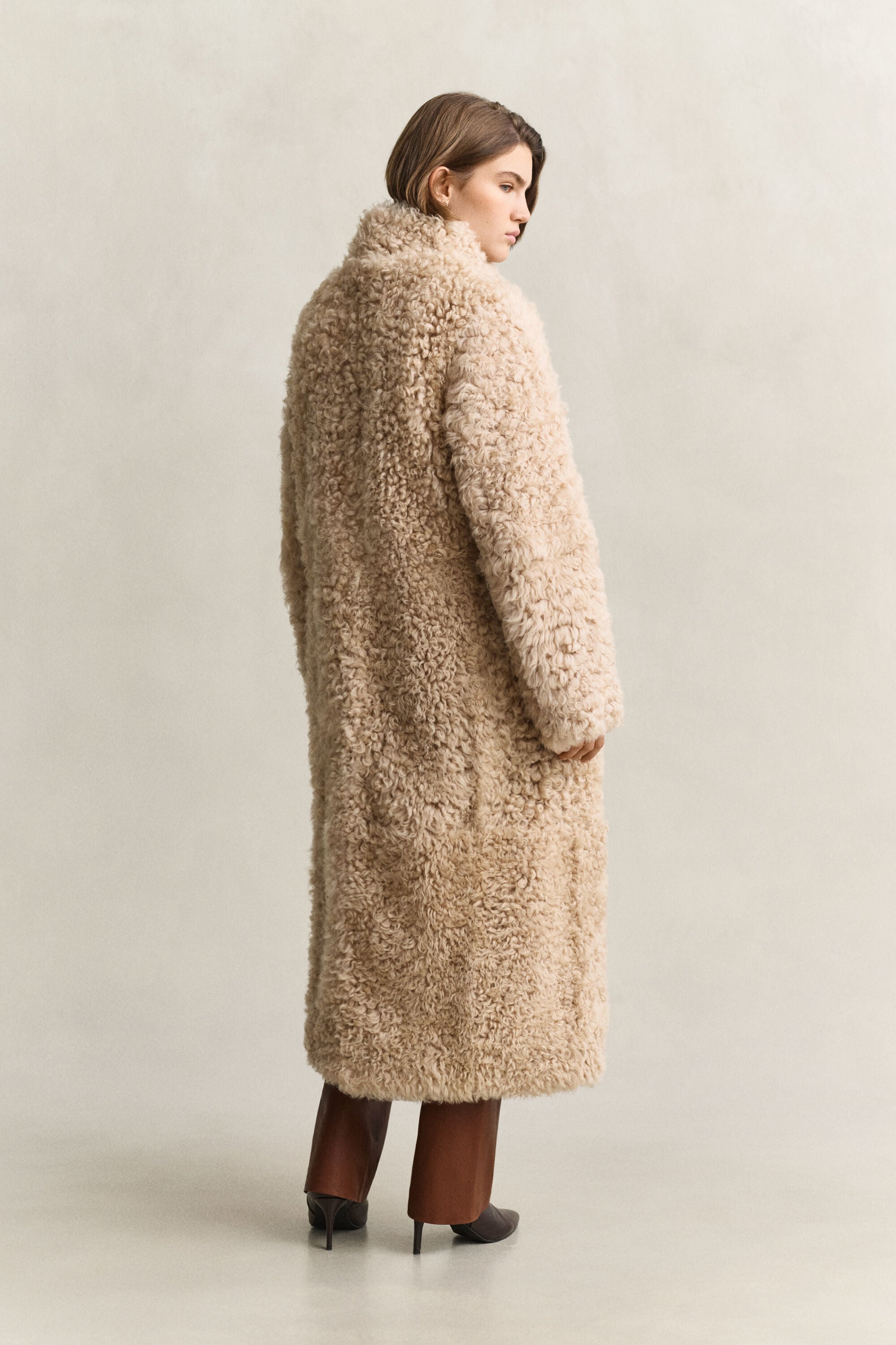 Sobretudo em lã de carneiro