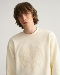 Sweatshirt com decote redondo Monogram