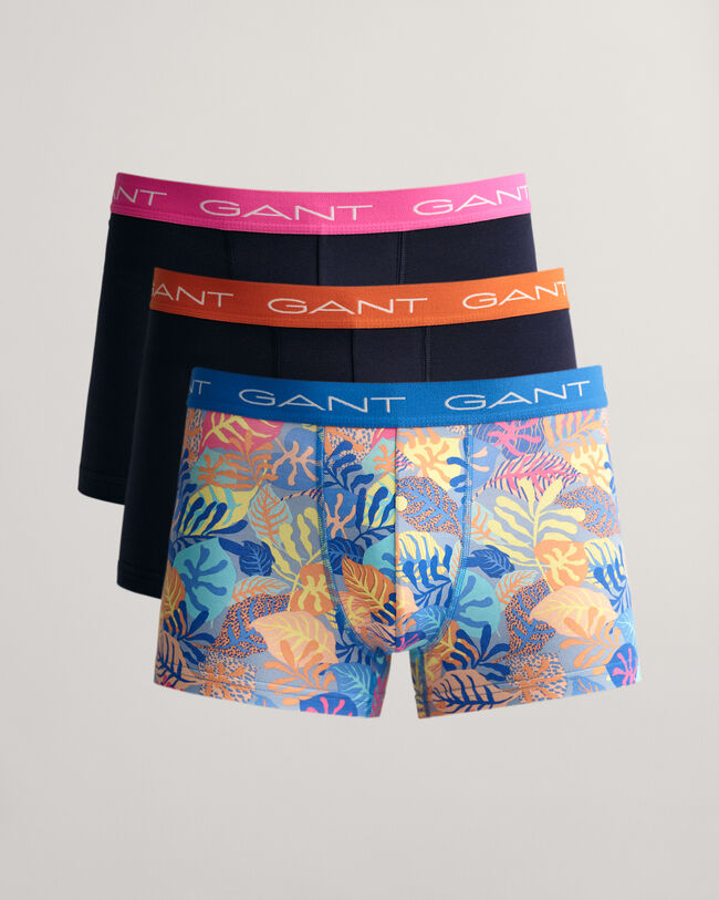 Pack de três boxers com estampado Tropical