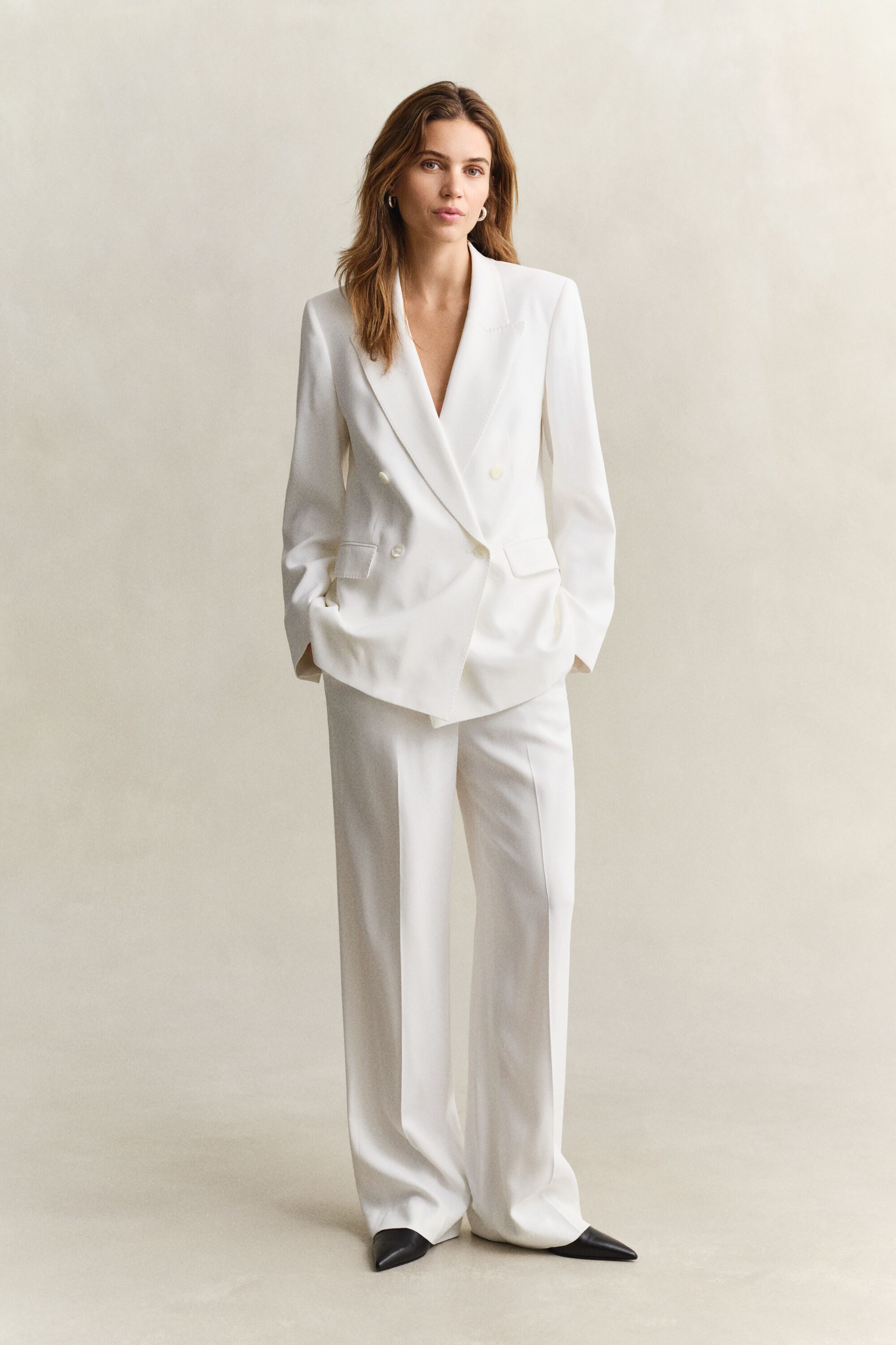 Blazer em tecido crepe