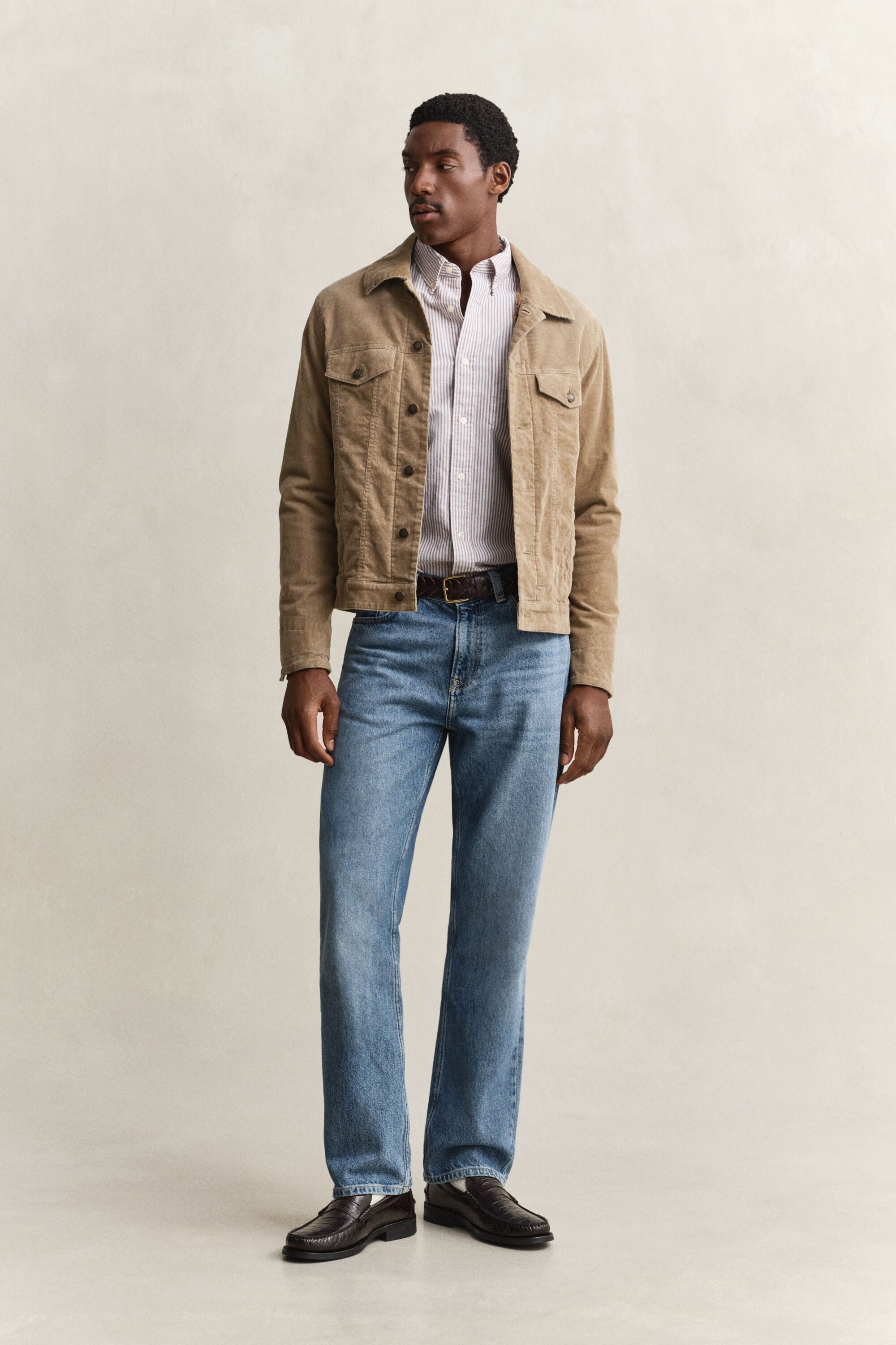 Camisa Oxford às riscas Classic regular fit