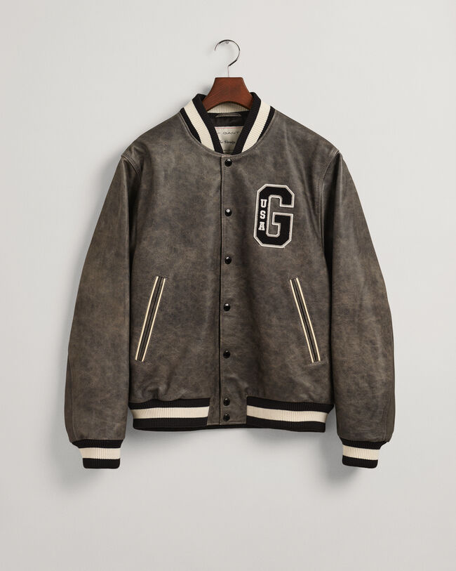 GANT Varsity Jacket em pele