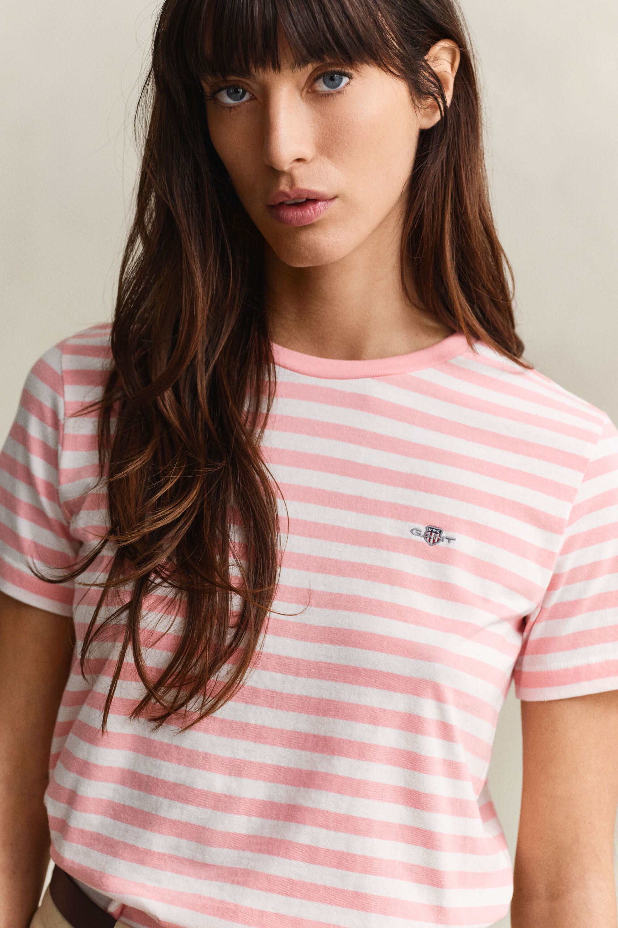 T-shirt às riscas Shield