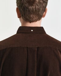 Camisa em bombazina de algodão regular fit