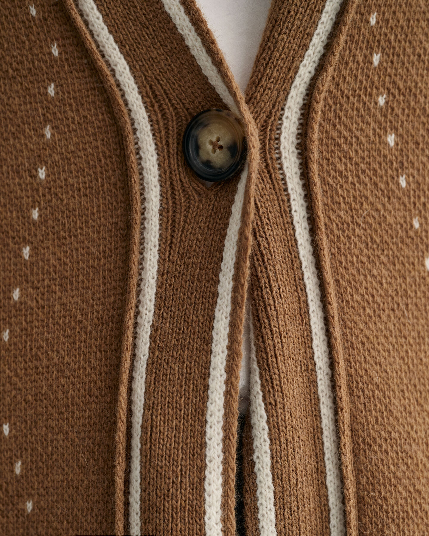 Casaco de malha comprido Argyle